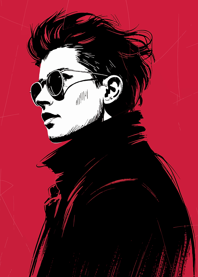 Stylish Man with Sunglasses Portrait