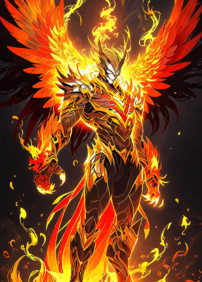 Fiery Phoenix Warrior