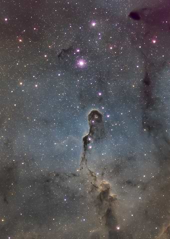 Elephant's Trunk Nebula in deep space