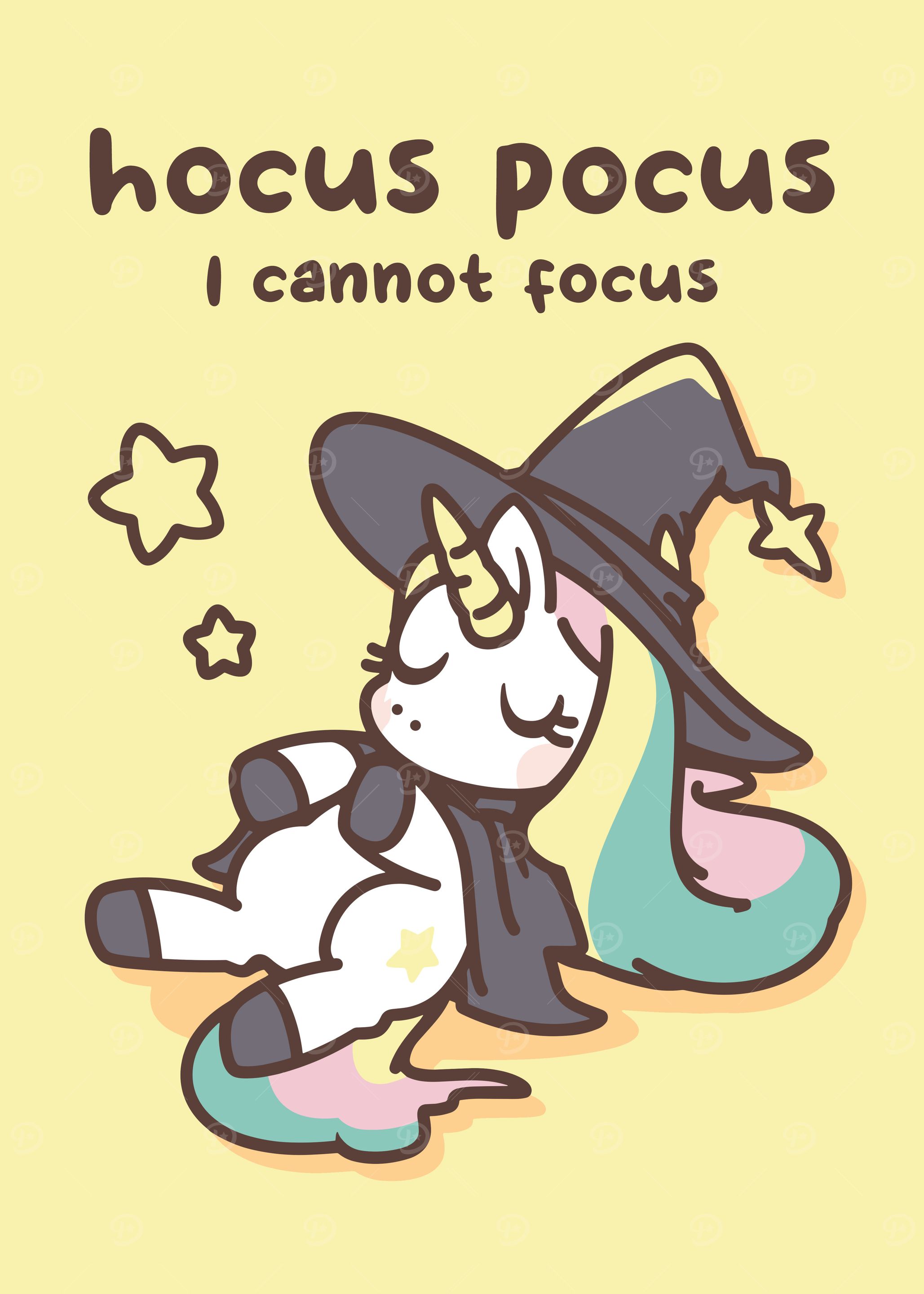 Hocus Pocus Unicorn Cartoon