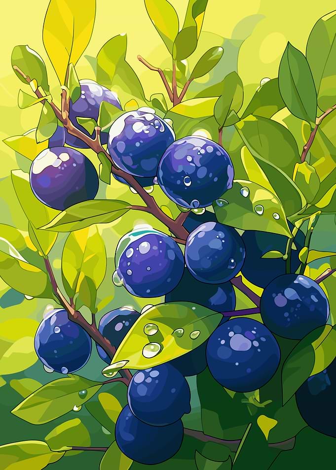 Blueberries on the Branch