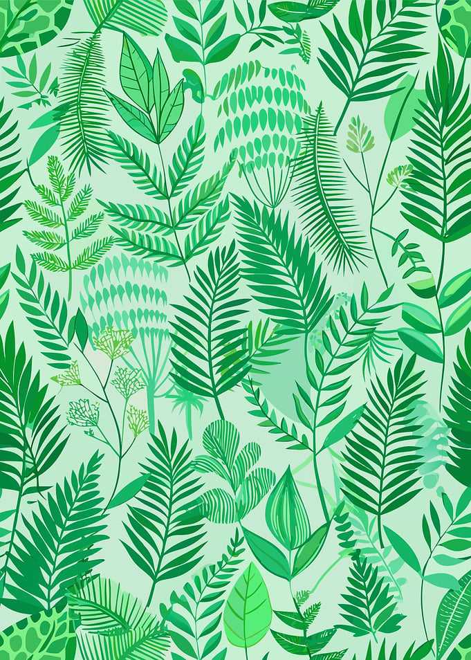 Green Leaf Pattern