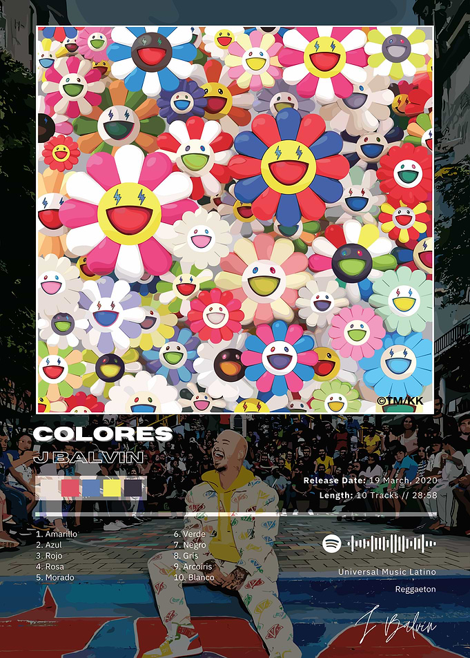 J Balvin Colores Album Cover