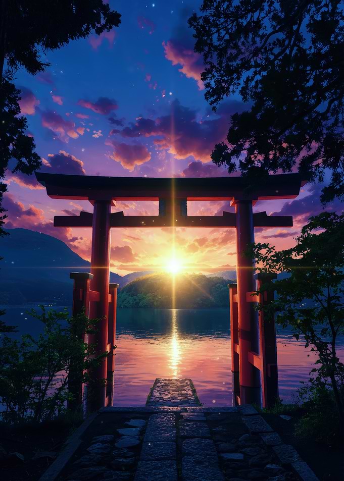 Torii Gate at Sunset