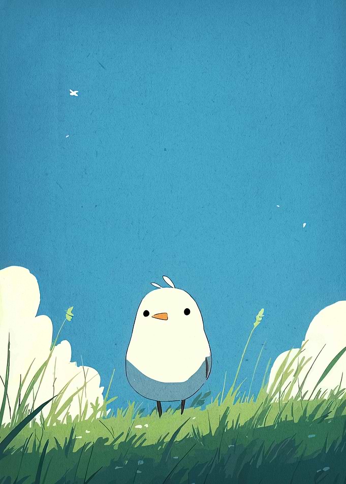 Cute Bird in a Field