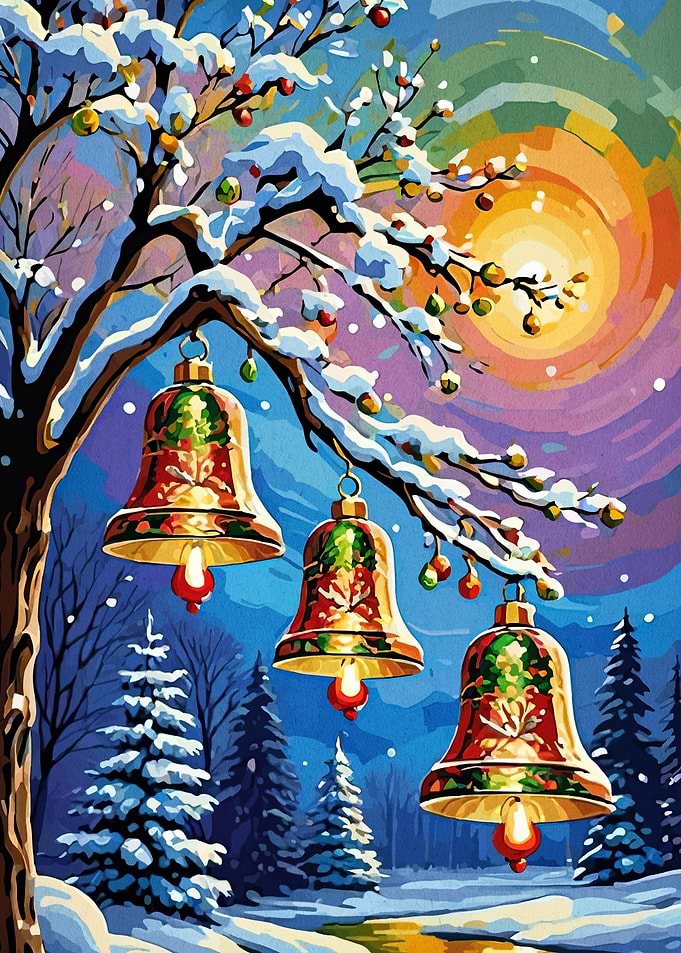 Winter Bells Landscape Painting