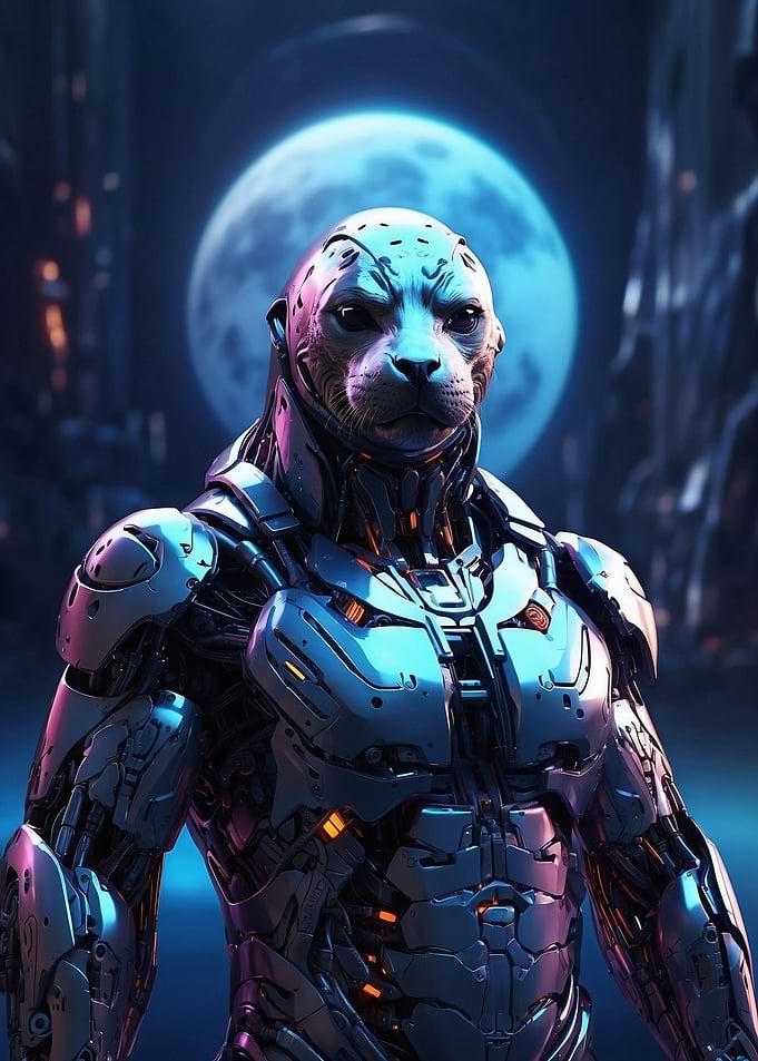 Seal in cyborg body #1
