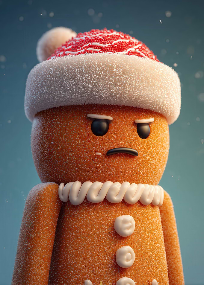 Grumpy Gingerbread Man