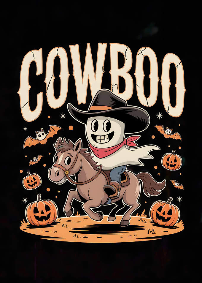 Cowboo Halloween Cartoon