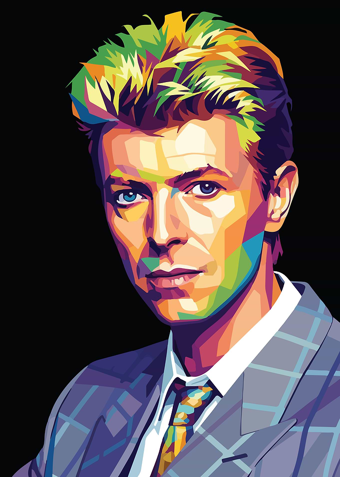 David Bowie Pop Art Portrait