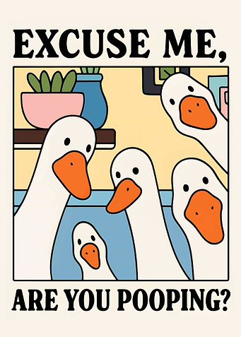 Excuse Me, Are You Pooping? Geese