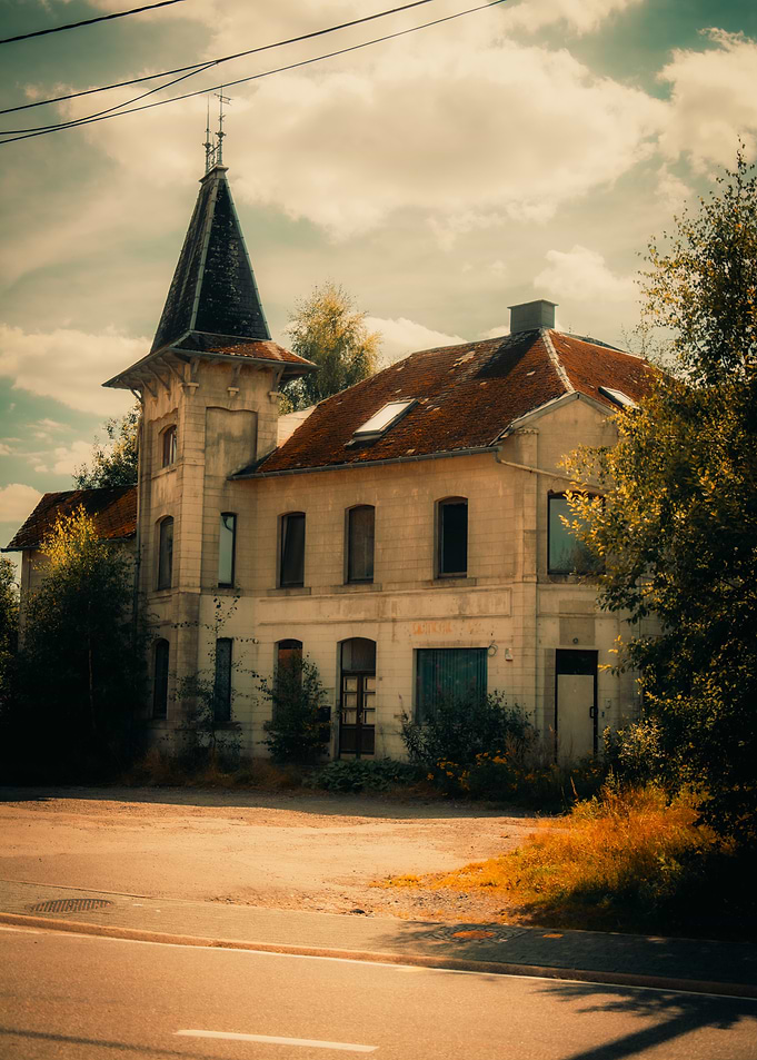 Old Abandoned House with Tower