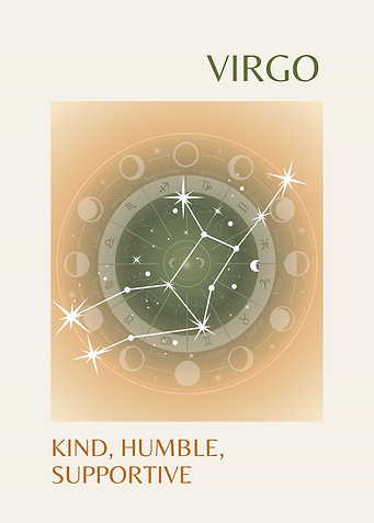Virgo Zodiac Sign Art Print