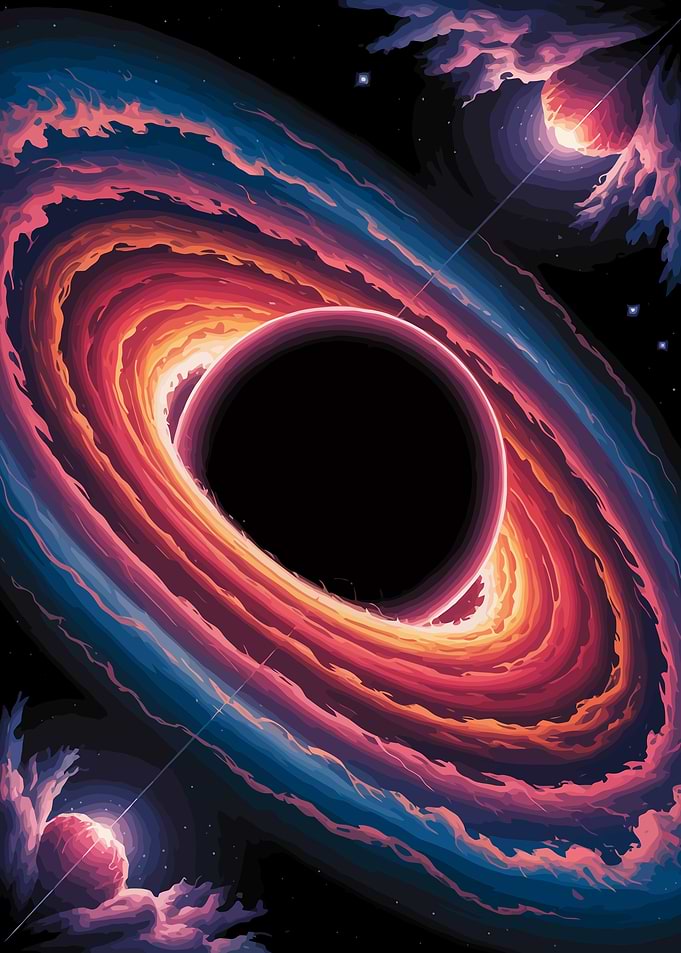 Colorful Black Hole in Space