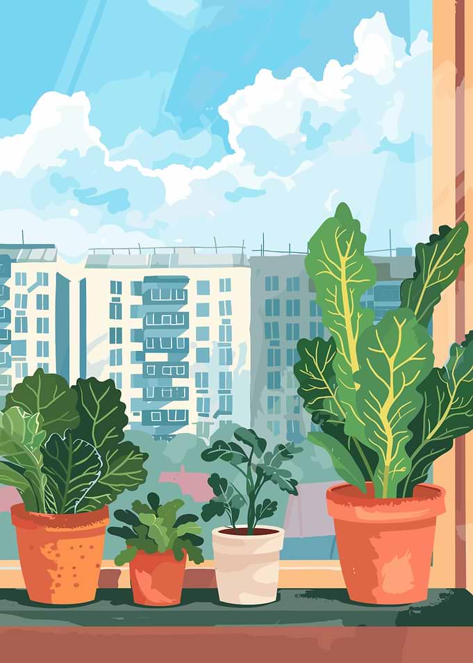 Indoor Plants by the Window