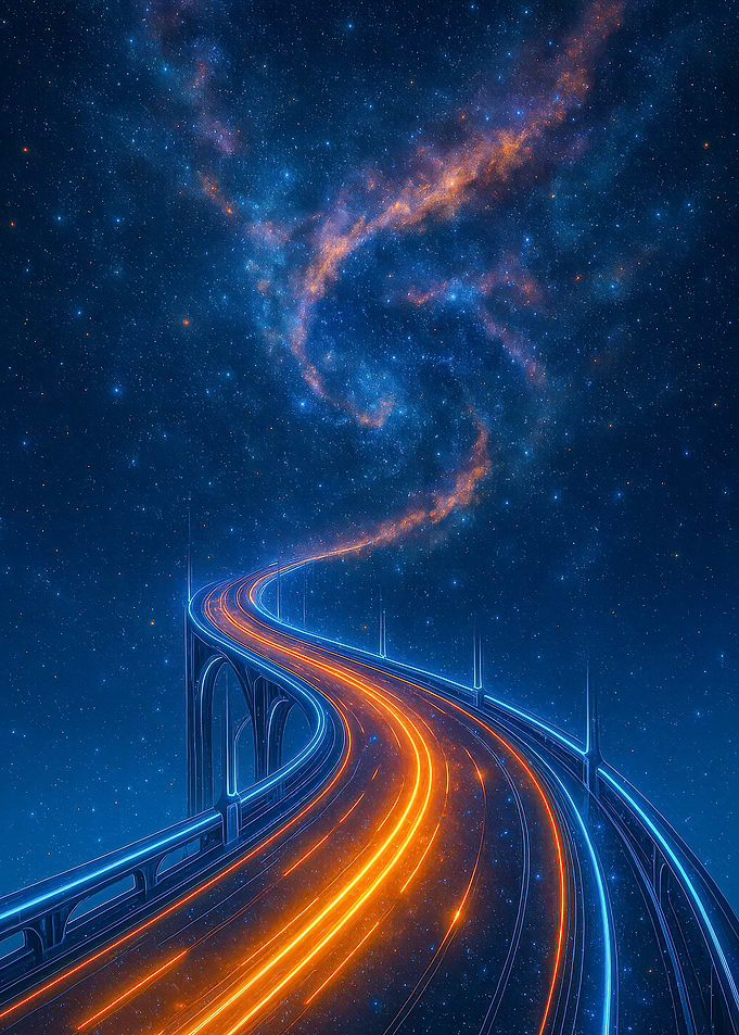 Fantasy Cosmic Highway to the Stars