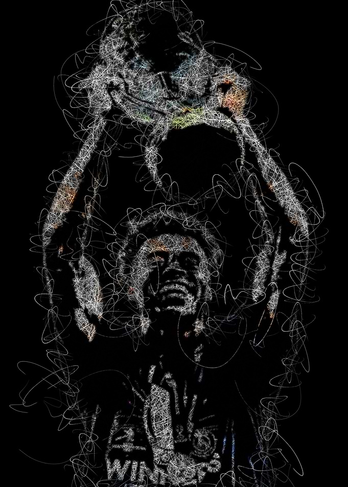 Desire Doue Celebration Scribble Art