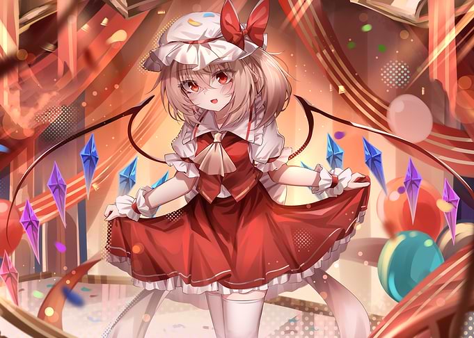 Anime Girl in Red Dress