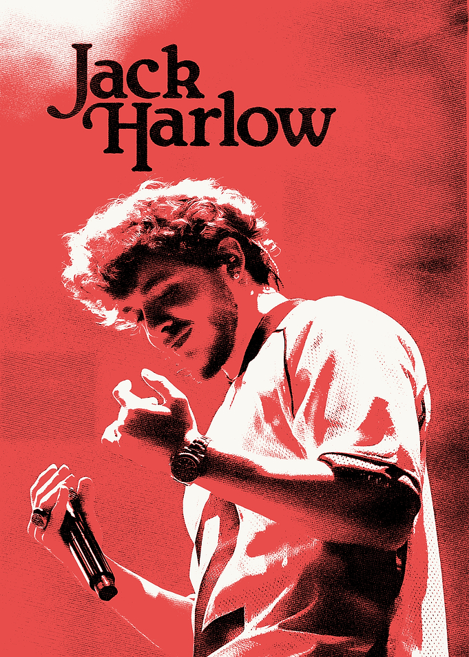 Jack Harlow Red Portrait