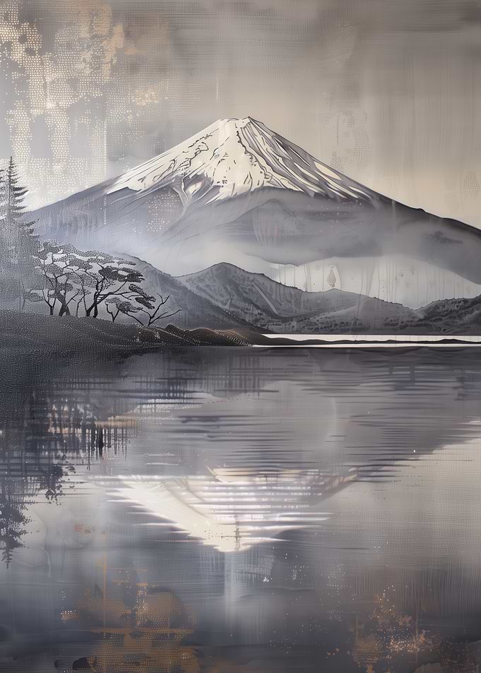 Mount Fuji Landscape Painting