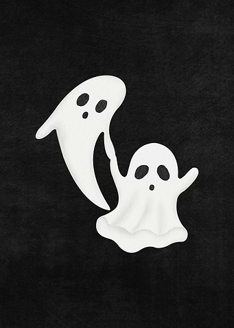 Playful Ghost Friends