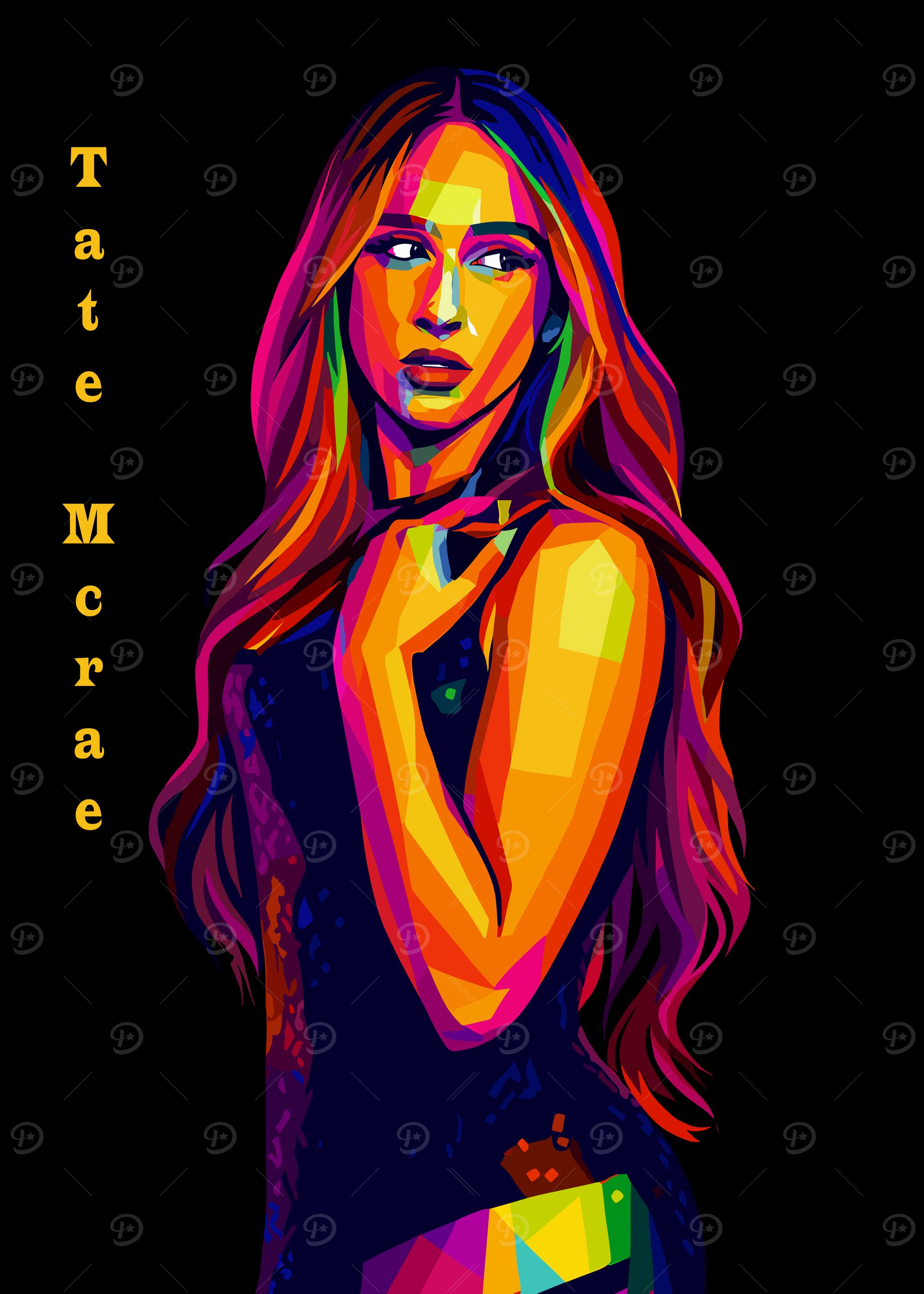 Tate McRae Pop Art Portrait