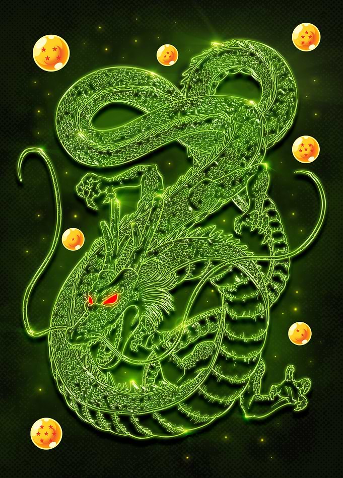 Shenron: Wish-Granting Neon Dragon