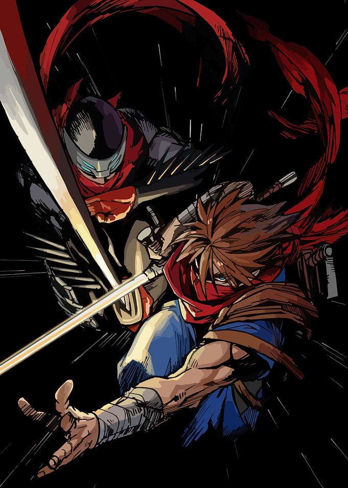 Strider Hiryu and Hotsuma Illustration
