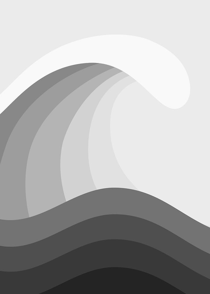 Monochrome Wave Illustration