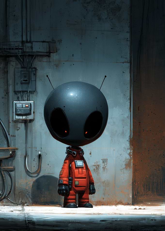 Lonely Robot in Industrial Setting