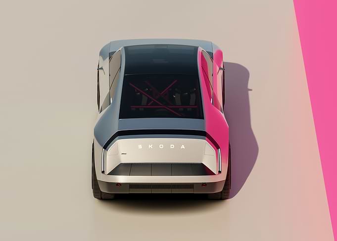 Skoda Vision 7S Concept Car Rear View
