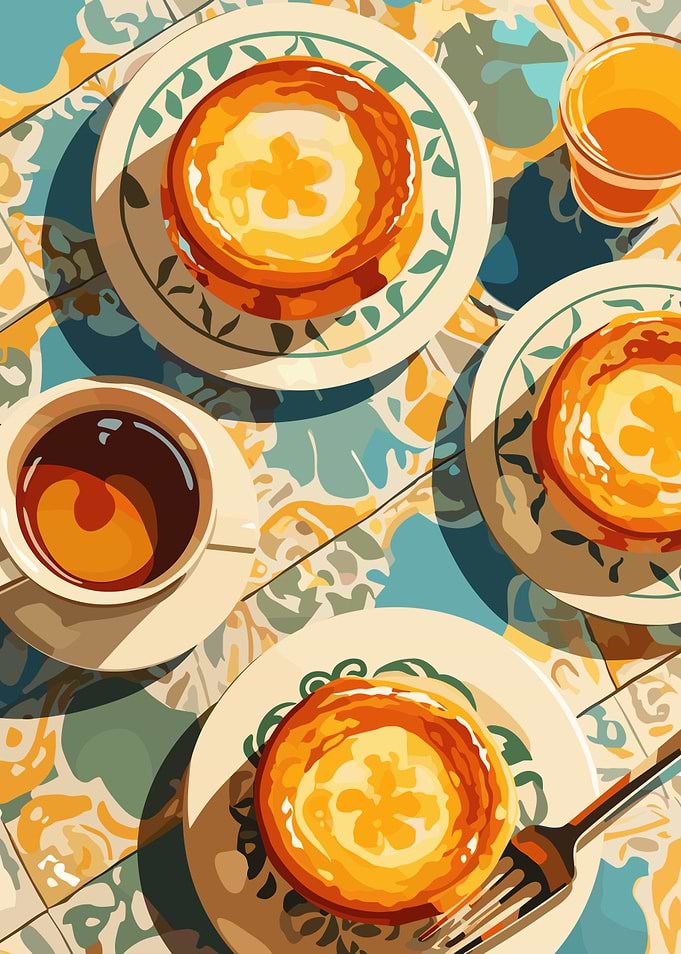 Breakfast Still Life with Pastries