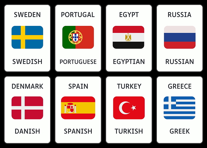 Flags of the World Cards