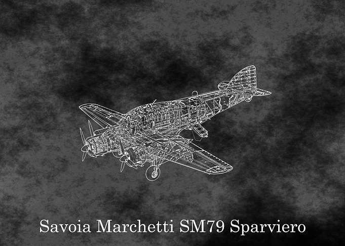 Savoia Marchetti SM79 Sparviero Blueprint
