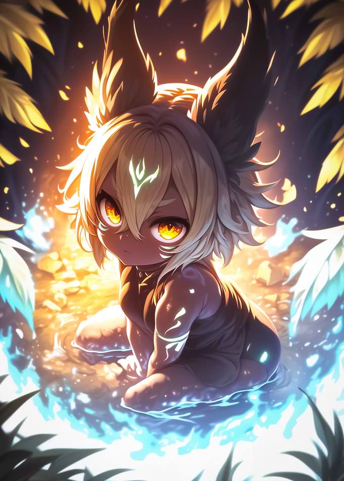 Anime-style Fennec Fox Girl