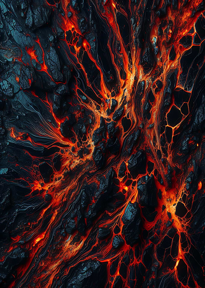 Abstract Lava Flow Texture