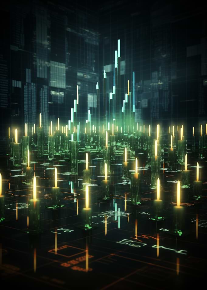 Candles Digital Cityscape
