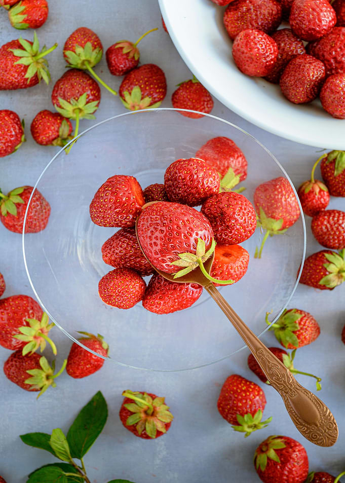 Fresh Strawberries Still Life