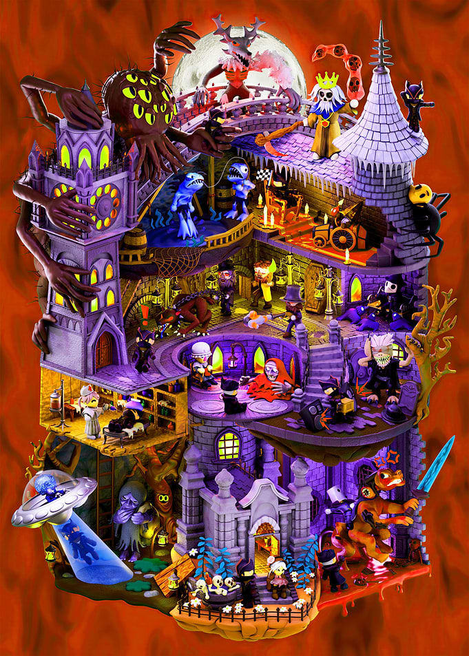 Halloween Castle Diorama