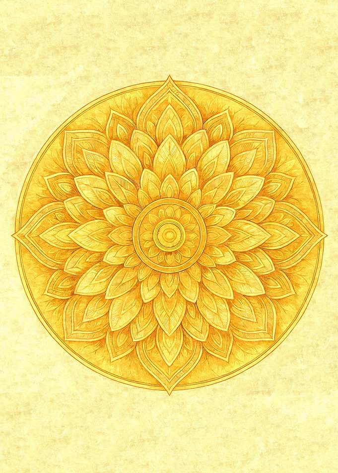 Mandala Illustration Light spiral of the soul