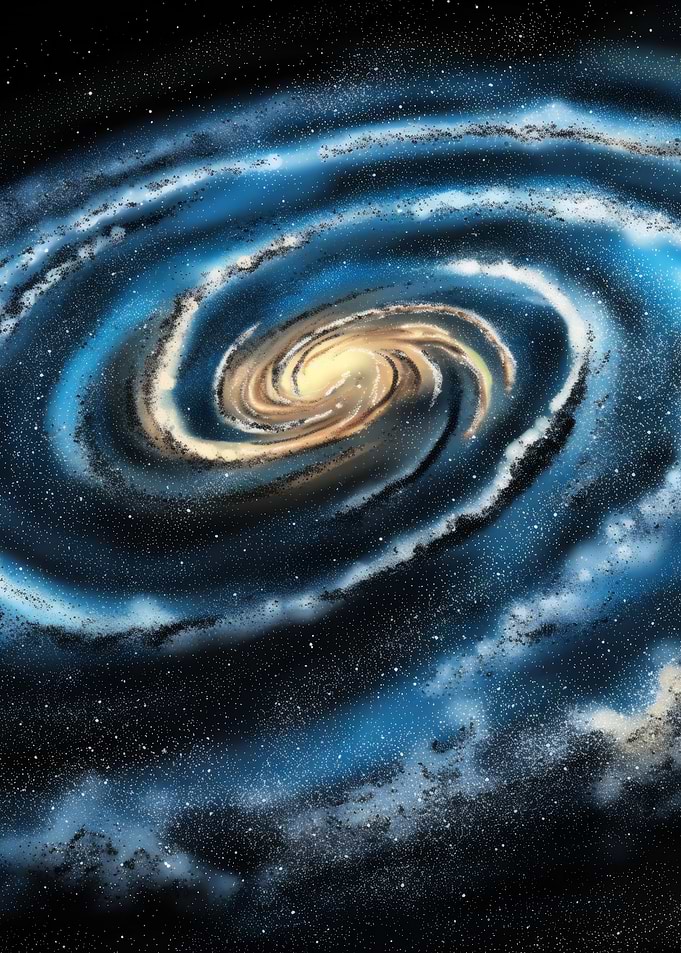 Swirling Galaxy Illustration