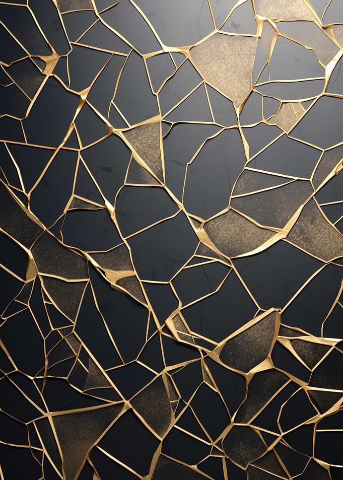 Abstract Kintsugi Texture