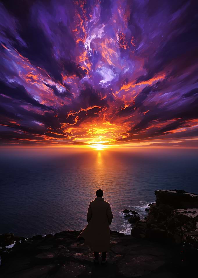 Ocean at sunset