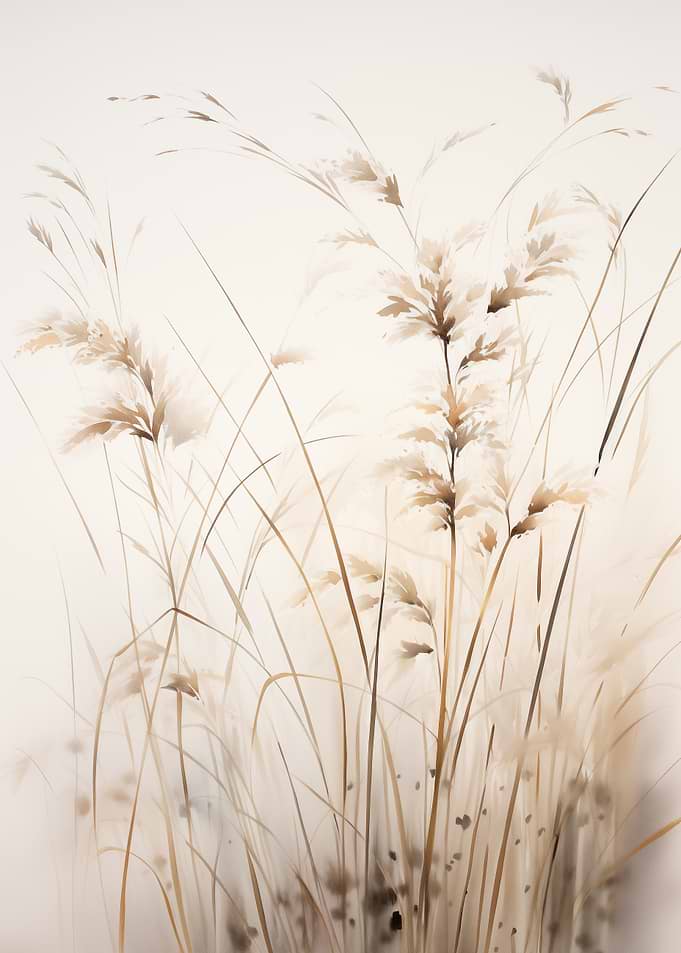 Botanical Beige Grasses