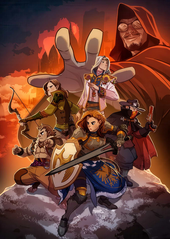 Fantasy Adventure Party Illustration