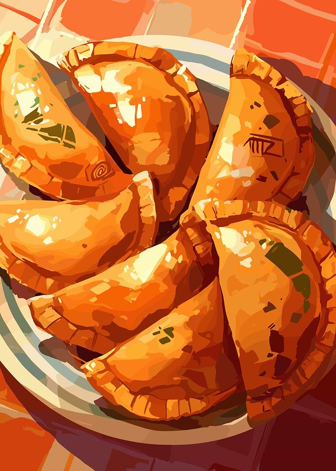 Empanadas on a Plate