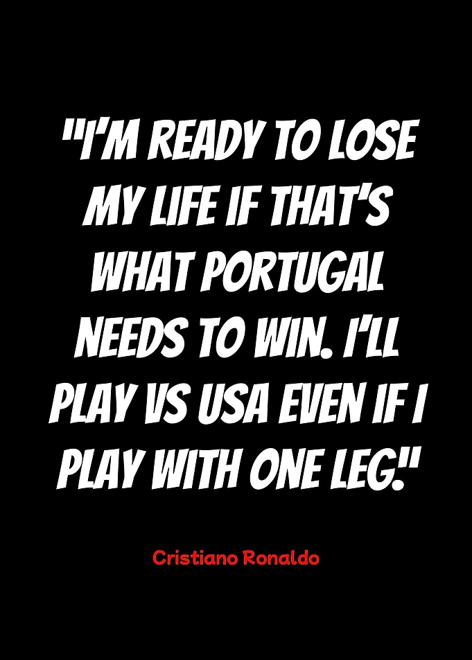 cristiano ronaldo quote poster