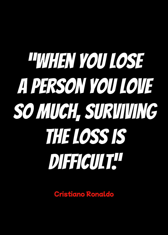 cristiano ronaldo quote on loss