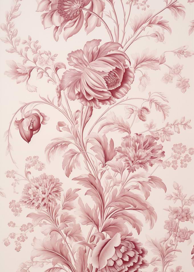 Floral Pattern Red Flowers