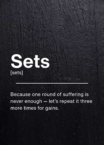 Funny Sets Fitness Definition